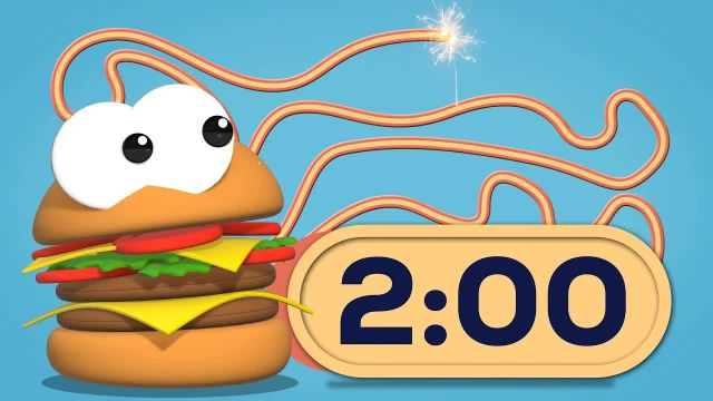 Countdown 2 Minute Burger Bomb Timer! 🍔 2024