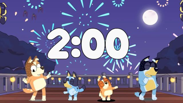 2 Minute Bluey Dance Countdown Timer!